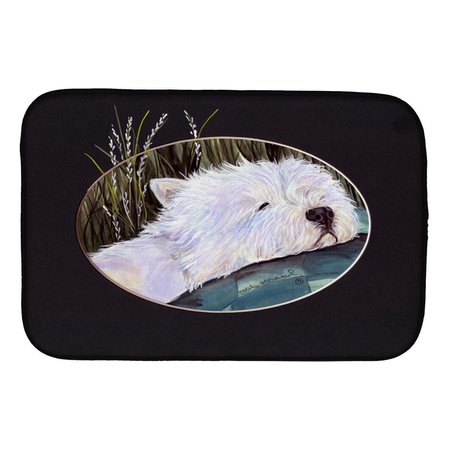 CAROLINES TREASURES Westie Dish Drying Mat SS8052DDM